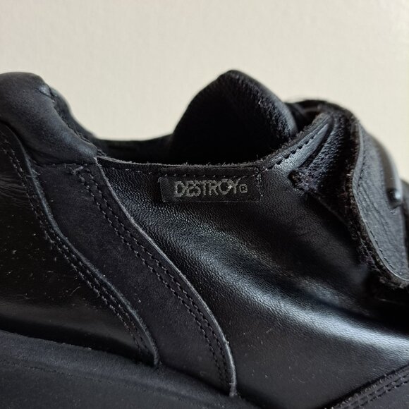 Destroy Vintage Rare Platform Black Shoes Boots Size 36 / US 6 - Picture 9 of 16